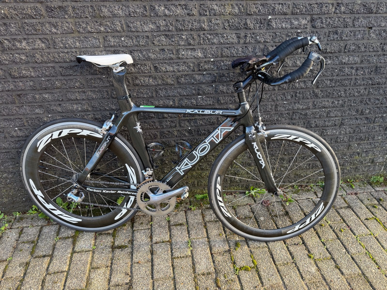 Kuota Kalibur Carbon Triathlonfiets – Dura-Ace – Zipp wielen, Fietsen en Brommers, 28 inch, Gebruikt, Carbon, Velgrem