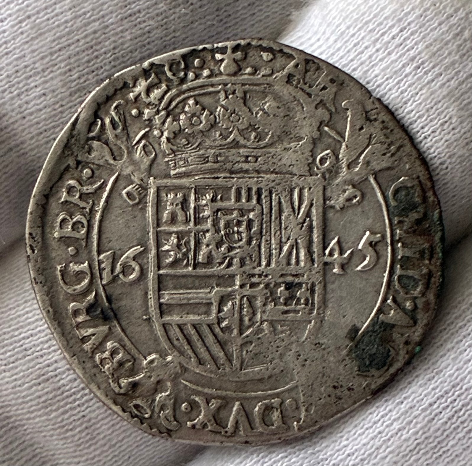 Brabant, Zilveren Escalin 1645 in PR, Verzenden, Vóór koninkrijk, Overige waardes