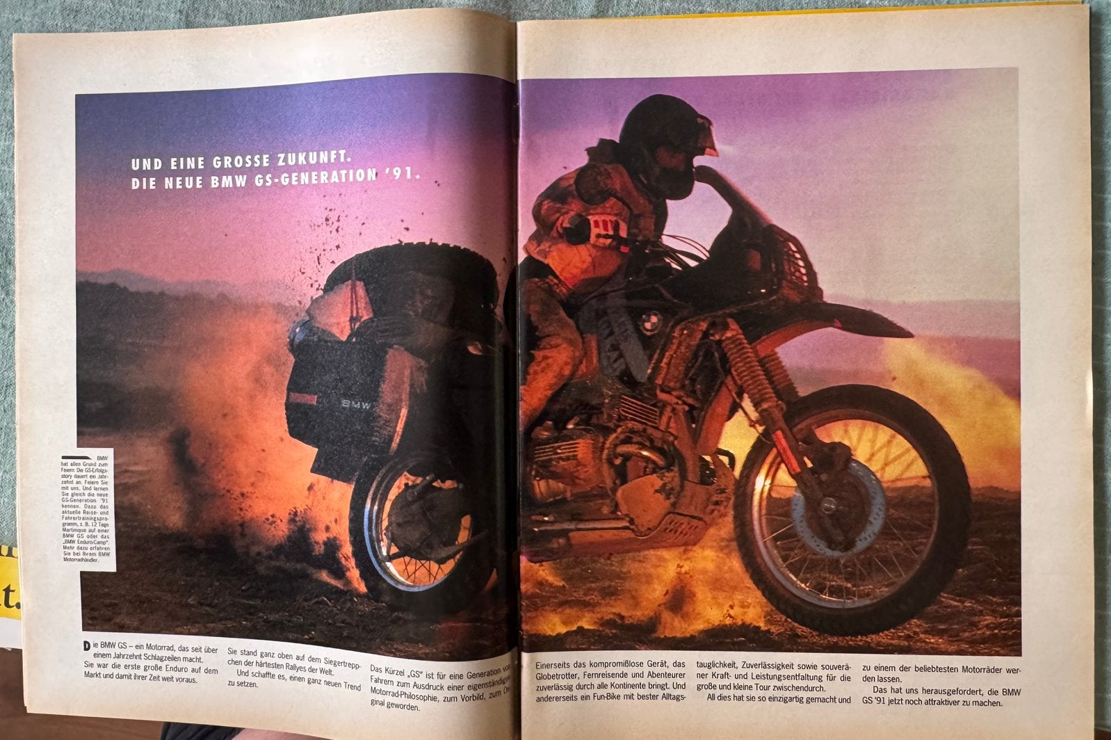 Advertentie 1991 BMW R100GS Paris Dakar R80GS, Verzenden, Zo goed als nieuw, Motoren