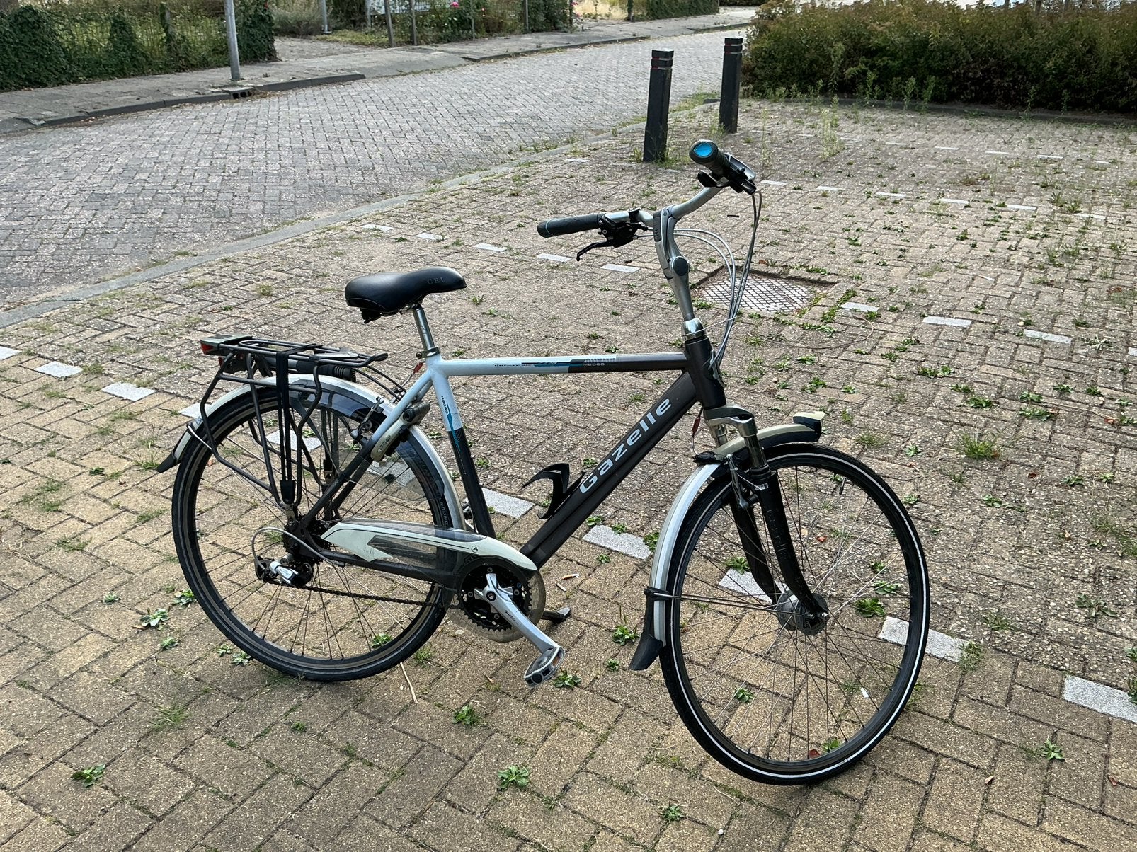 Gazelle herenfiets 24 versnellingen, Fietsen en Brommers, Fietsen | Heren | Herenfietsen, Gebruikt, Velgrem, Versnellingen, Ophalen of Verzenden
