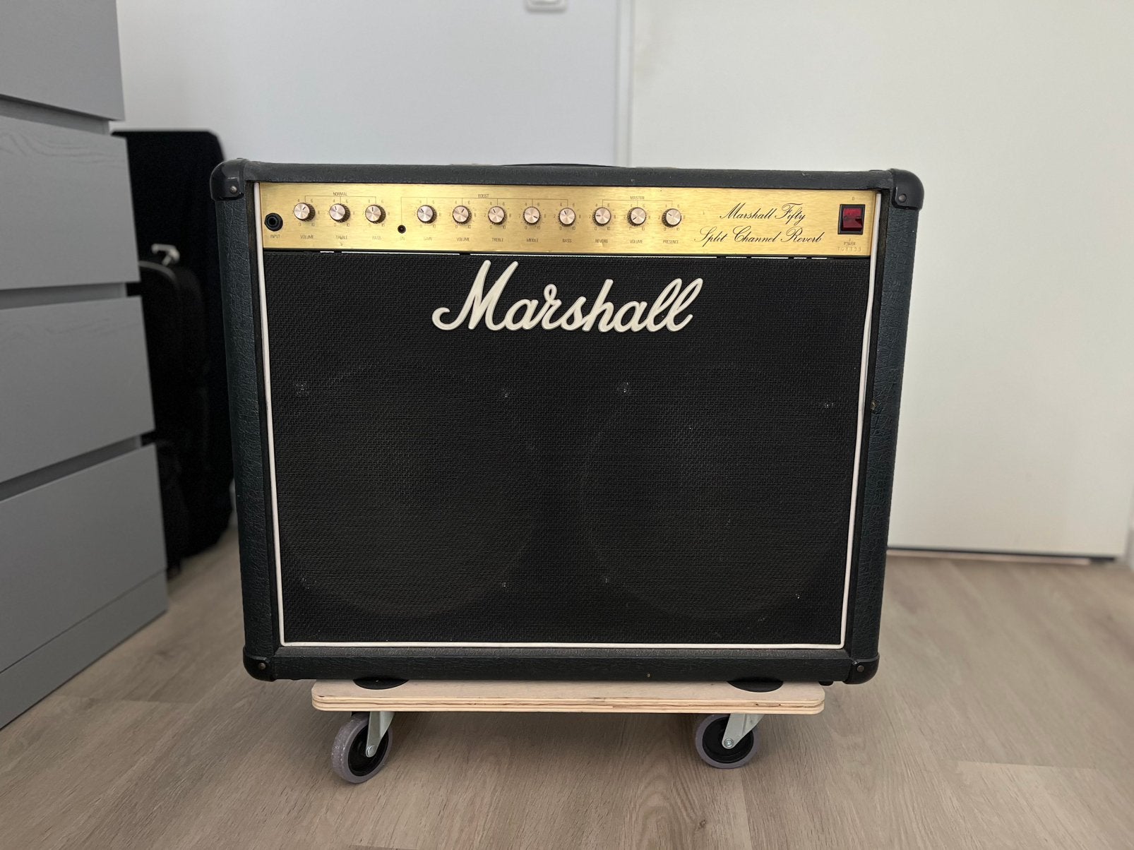 Marshall 5212 / Split Channel Reverb (JCM 800) uit 1985, Muziek en Instrumenten, Versterkers | Bas en Gitaar, Ophalen, Gebruikt
