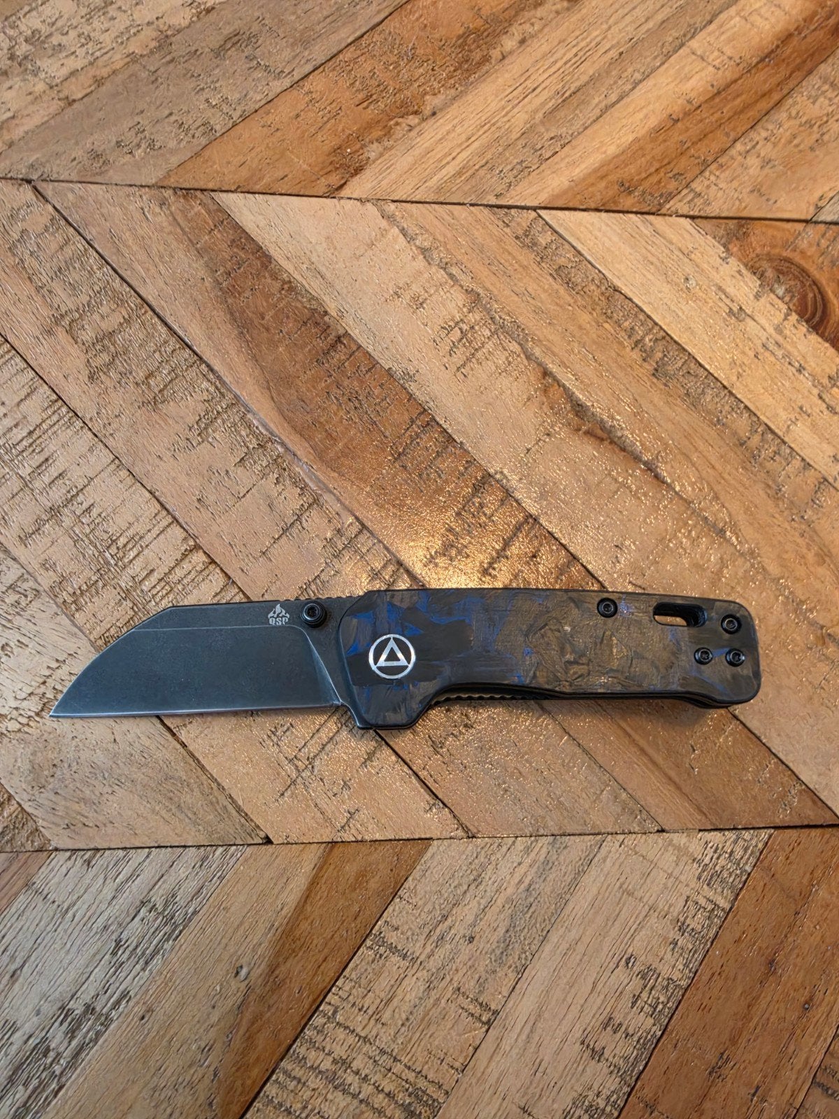 QSP mini penguin blue shredded carbon, Ophalen of Verzenden, Gebruikt