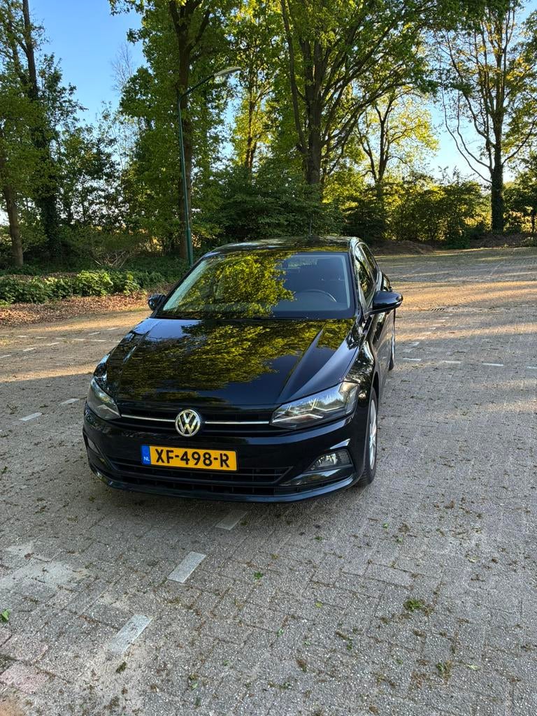 Volkswagen Polo 1.0 TSI 95pk 2019 Zwart, Auto's, Volkswagen, Voorwielaandrijving, Stof, 40 €/maand, Zwart