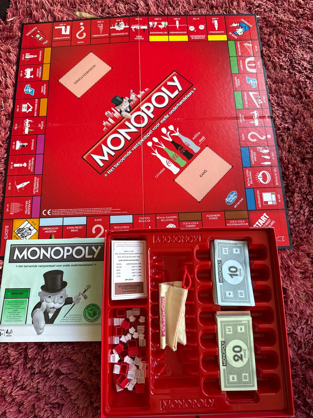 Monopoly Coca-Cola Editie Bordspel - Zo goed als nieuw, Hobby en Vrije tijd, Gezelschapsspellen | Bordspellen, Drie of vier spelers