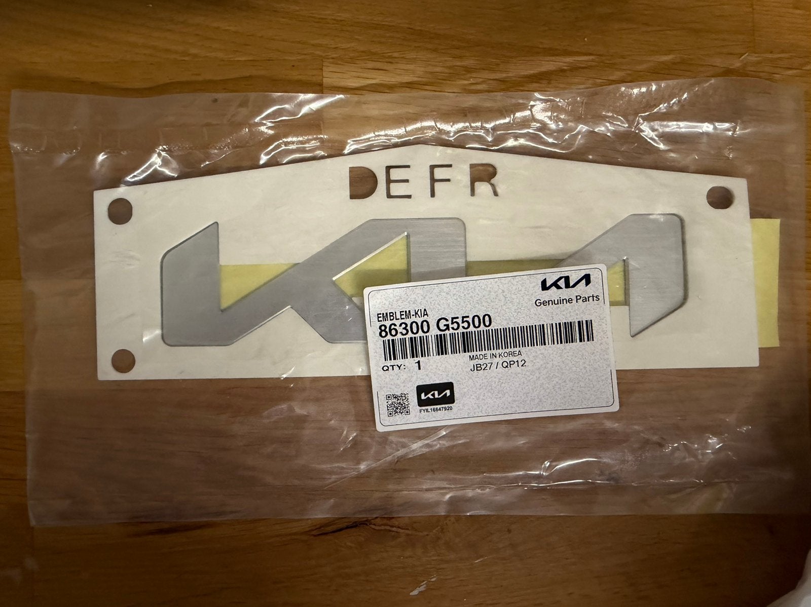Kia Niro Logo Embleem Origineel (86300G5500), Ophalen of Verzenden, Nieuw