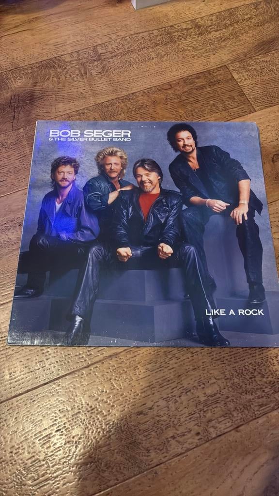 Bob Seger & The Silver Bullet Band ‎– Like A Rock, Cd's en Dvd's, Vinyl | Rock, Gebruikt, Ophalen of Verzenden, 12 inch, Inclusief binnenhoes