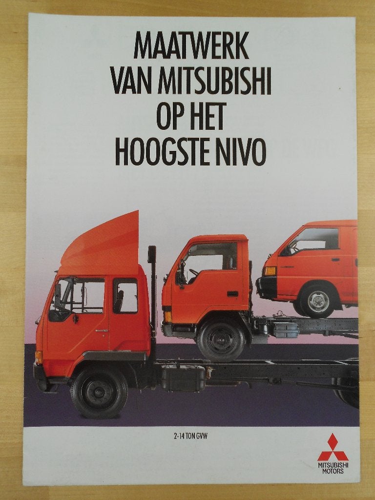 Mitsubishi L300 Canter FH FK FM Brochure 1988, Mitsubishi, Ophalen of Verzenden, Mitsubishi, Zo goed als nieuw