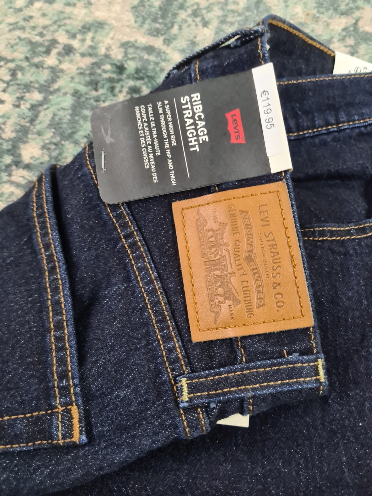 Levi’s Ribcage Straight W29 L34 Dames Tulsi2934, Blauw, Nieuw, Ophalen of Verzenden, W28 - W29 (confectie 36)