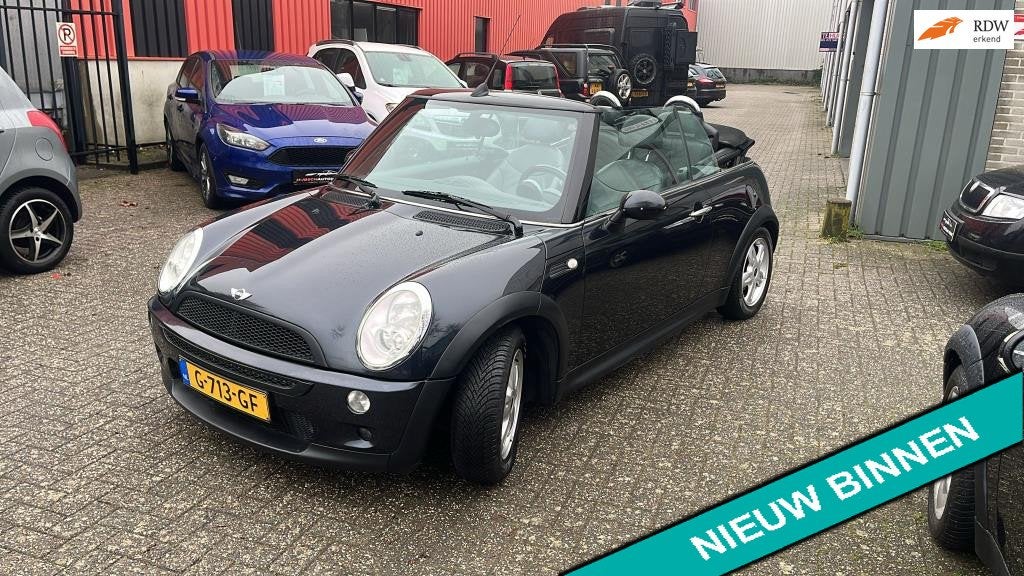 Mini Mini Cabrio 1.6 One, Auto's, Mini, Bedrijf, Te koop, Cabrio, ABS, Airbags, Elektrische buitenspiegels, Elektrische ramen