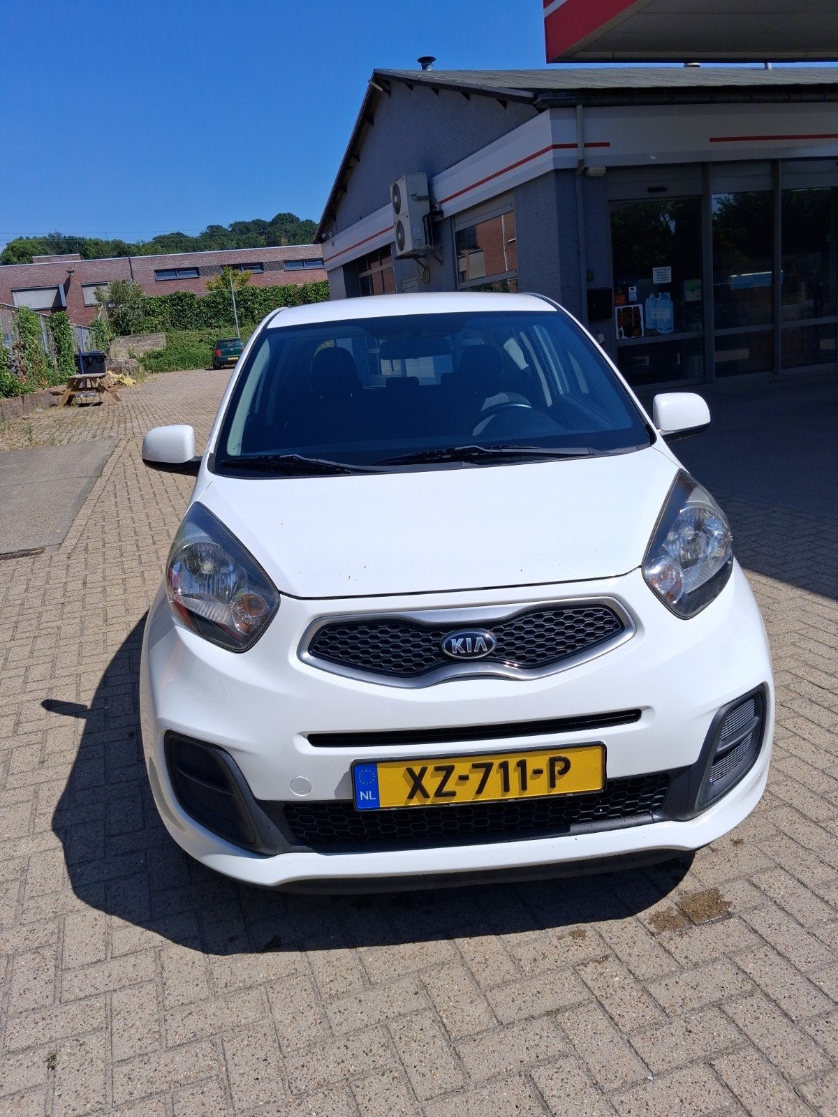 Kia Picanto 1.0 Cvvt 67 PK ECO Dynamics 5D LPG 2014 Wit, Auto's, Voorwielaandrijving, Wit, Particulier, 3 cilinders