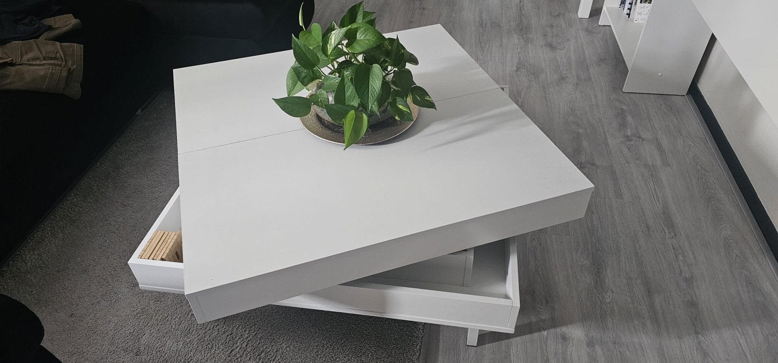 Salontafel, Ophalen, Zo goed als nieuw, Vierkant, Hout