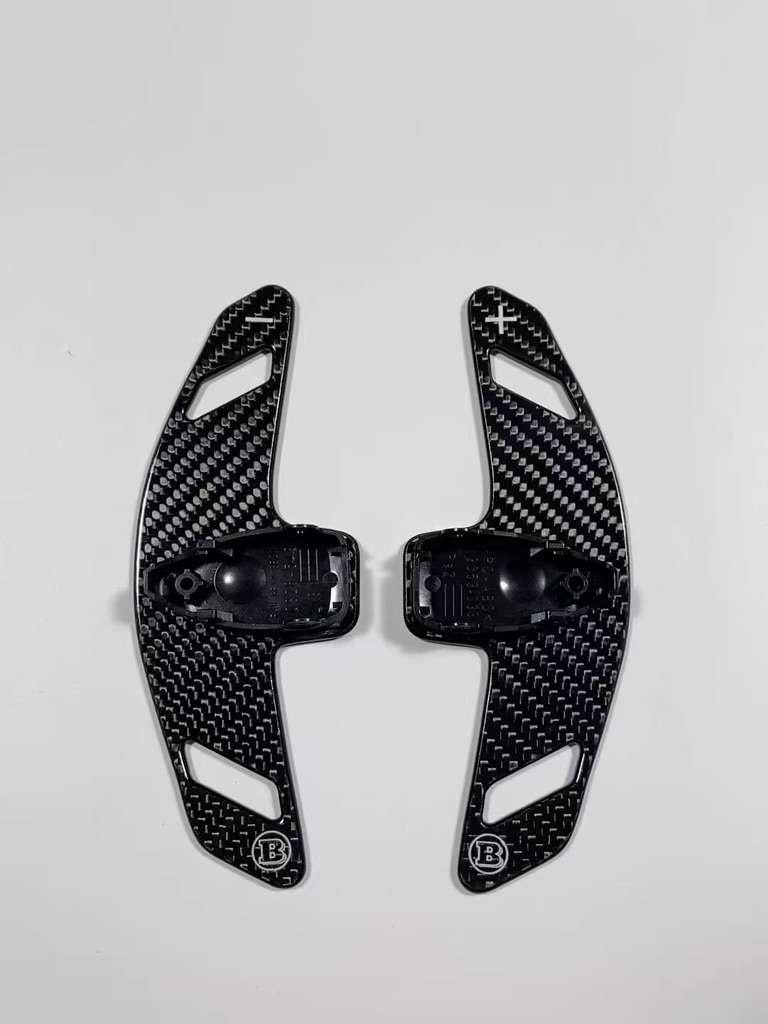 Custom Mercedes glanzend carbon schakelflippers