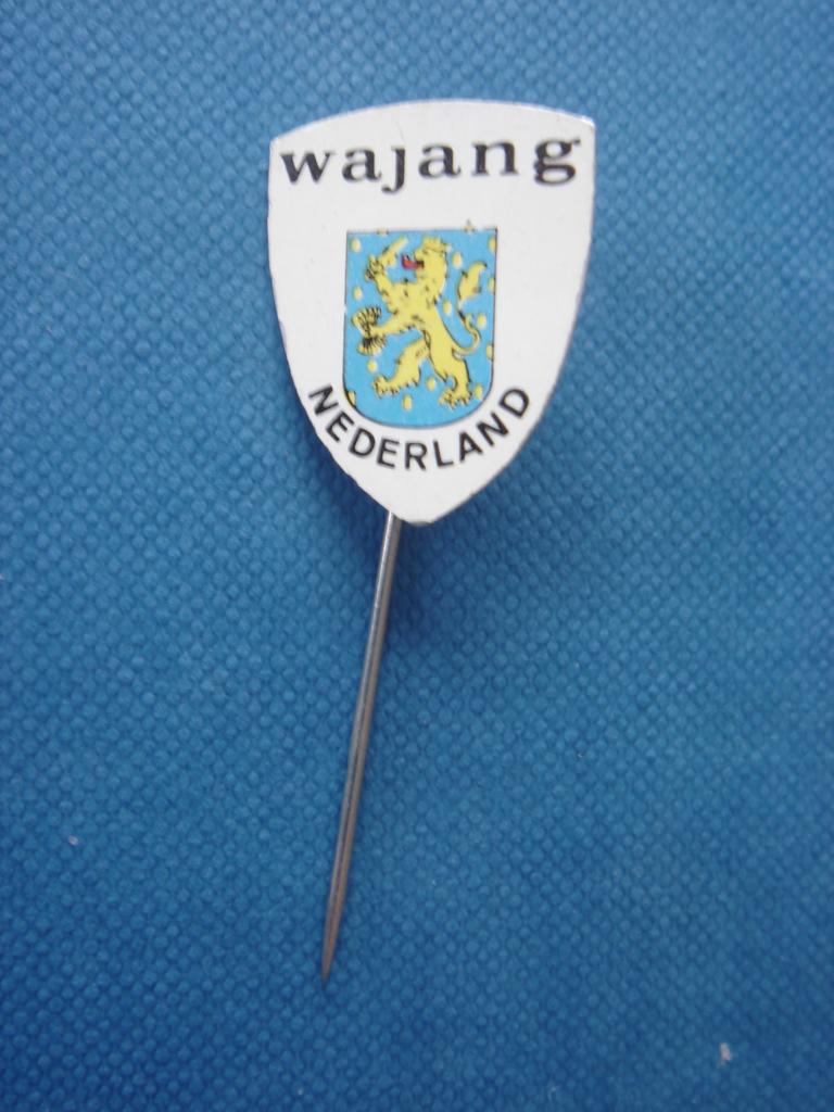 Speld Wajang Nederland, Verzamelen, Speldjes, Pins en Buttons, Ophalen of Verzenden, Gebruikt, Merk, Speldje of Pin