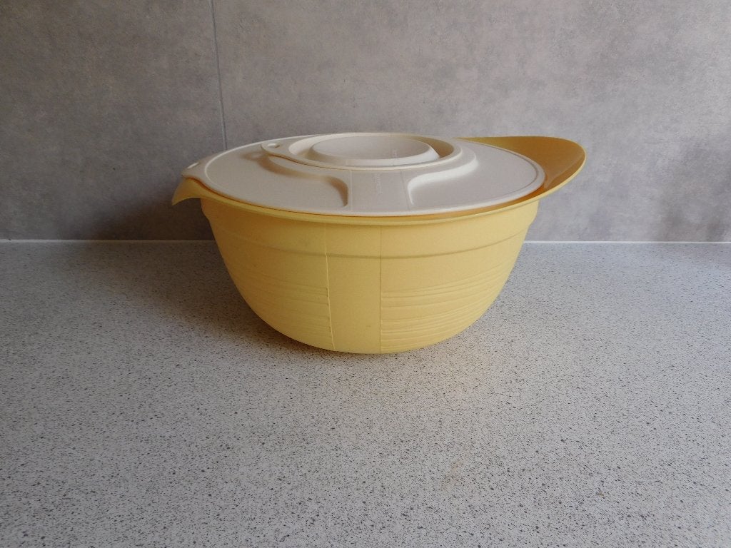 Tupperware Combiplus Mixerkom 3,5 Ltr. Geel, Ophalen of Verzenden, Zo goed als nieuw, Geel, Overige typen