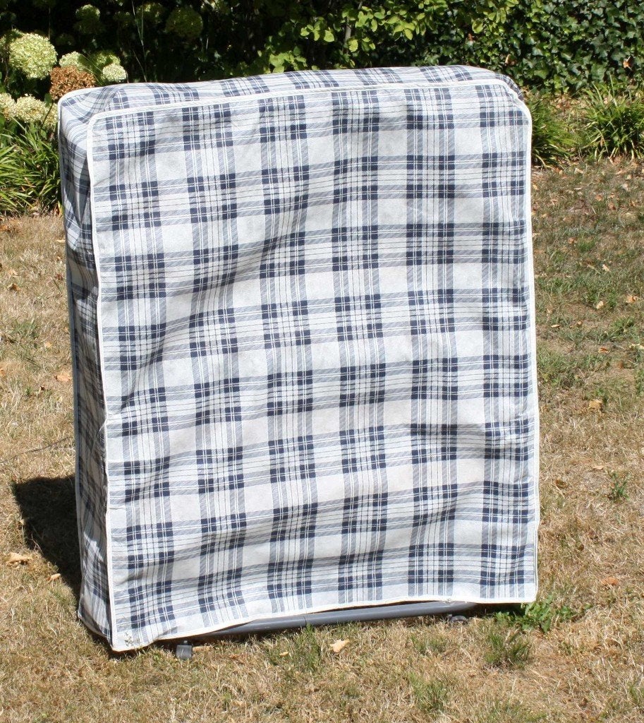 Opvouwbaar bed met afdekhoes, Ophalen, Gebruikt, 70 tot 85 cm, Matras