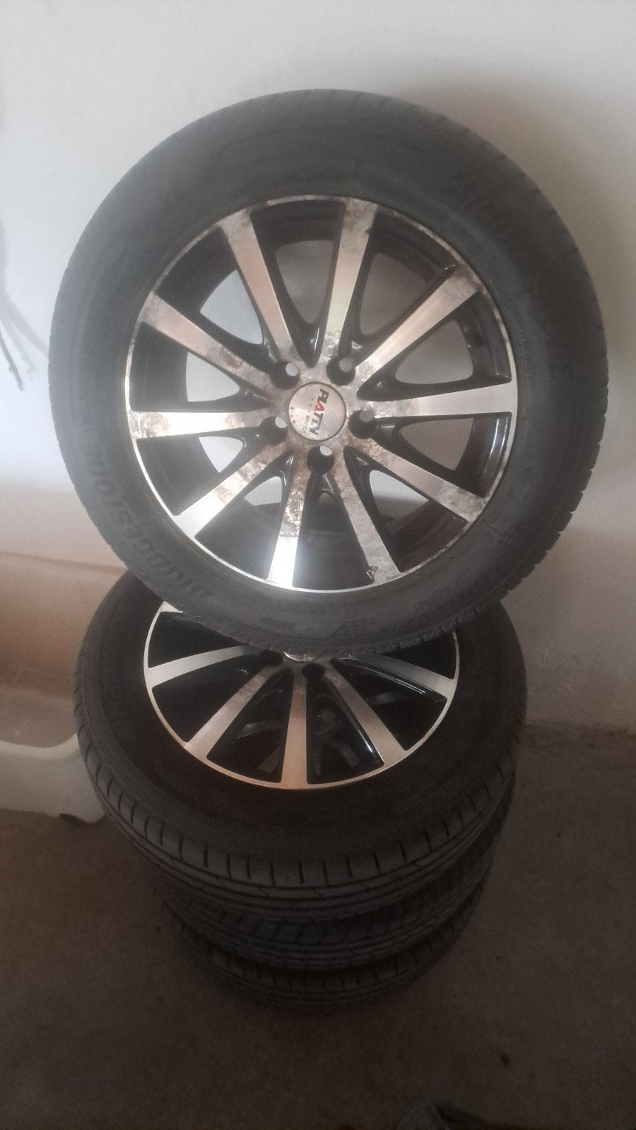 Ratin Wheels 15 inch volkswagen polo banden zgan, Auto-onderdelen, Ophalen, Gebruikt, 15 inch, Banden en Velgen