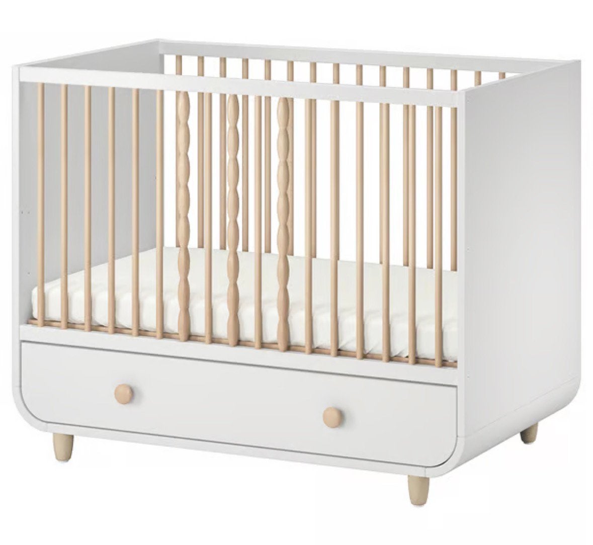 IKEA Babyledikant / Meegroeibed incl. IKEA matras, Ophalen of Verzenden, Zo goed als nieuw, Ledikant