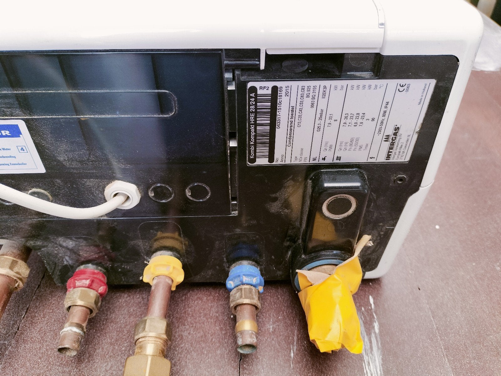 Intergas Kombi Kompakt HRE 28/24 A CV-ketel, Ophalen, Gebruikt, 20 tot 100 liter, Aardgas