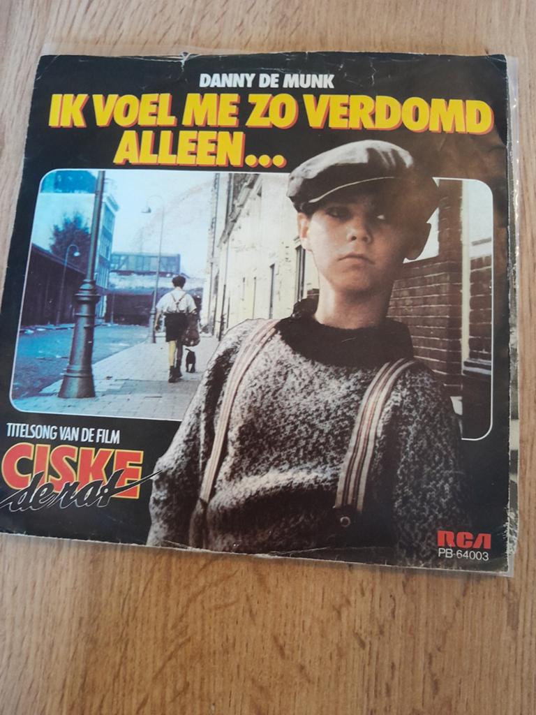 Danny de munk 7inch ik voel me zo verdomd alleen, Cd's en Dvd's, Ophalen of Verzenden, Zo goed als nieuw, Nederlandstalig