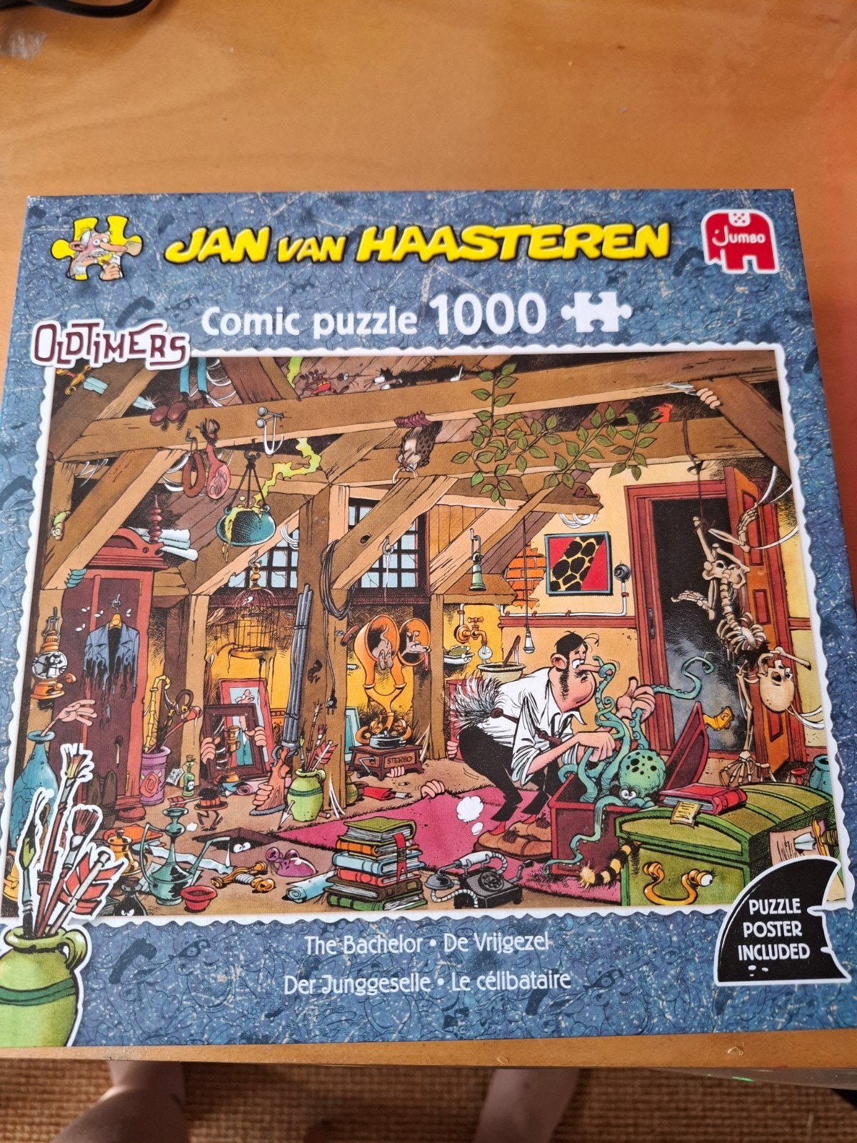 Jan van Haasteren Oldtimers Comic Puzzel 1000 stukjes, Ophalen of Verzenden, 500 t/m 1500 stukjes, Zo goed als nieuw, Legpuzzel