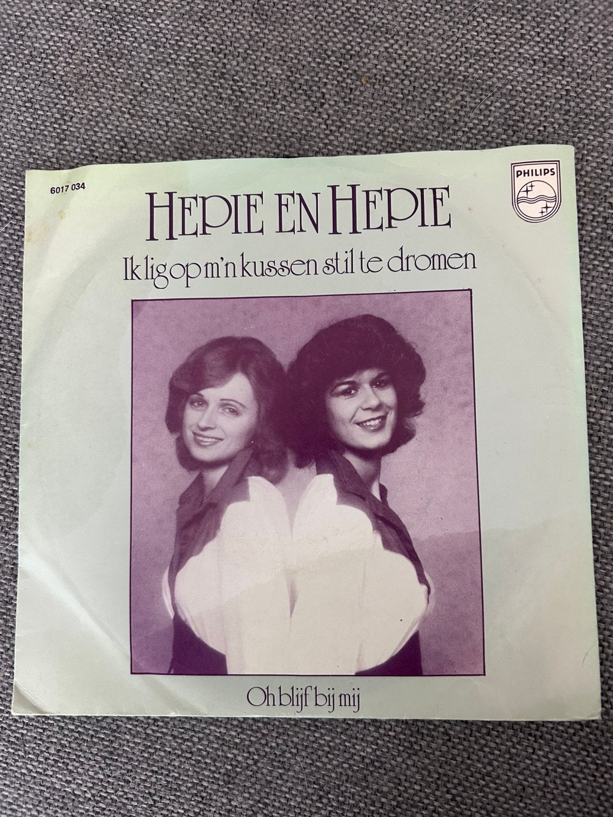 Hepie en Hepie Ik Lig Op m’n Kussen Stil Te Dromen, 7 inch, Single, Ophalen of Verzenden, Zo goed als nieuw
