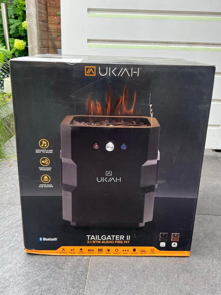 Ukiah Tailgater II Tuinhaard - Vuurkorf & Speaker, Ophalen of Verzenden, Nieuw, Vuurkorf