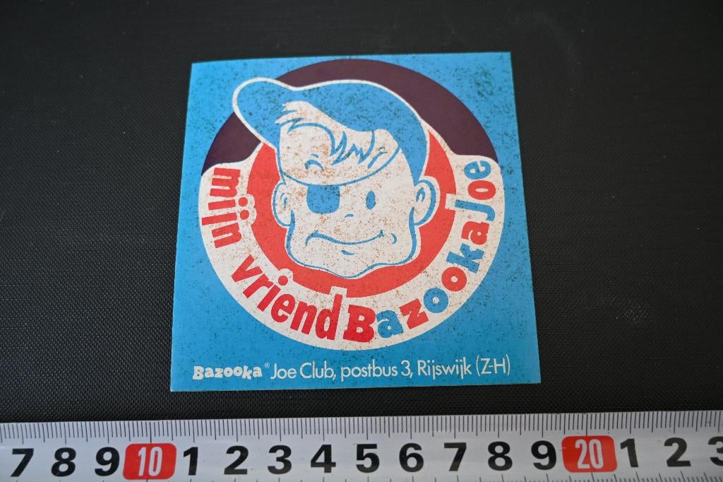 sticker kauwgom mijn vriend BAZOOKA JOE club rijswijk, Verzamelen, Ophalen, Zo goed als nieuw