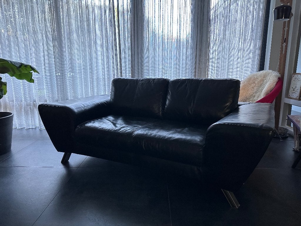 leren bank Natuzzi, Huis en Inrichting, Ophalen, Gebruikt, 150 tot 200 cm, Tweepersoons