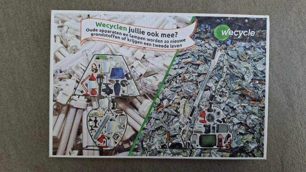 Puzzel 500 stukjes Wecycle recyclen – NIEUW, Ophalen of Verzenden, 500 t/m 1500 stukjes, Nieuw, Legpuzzel