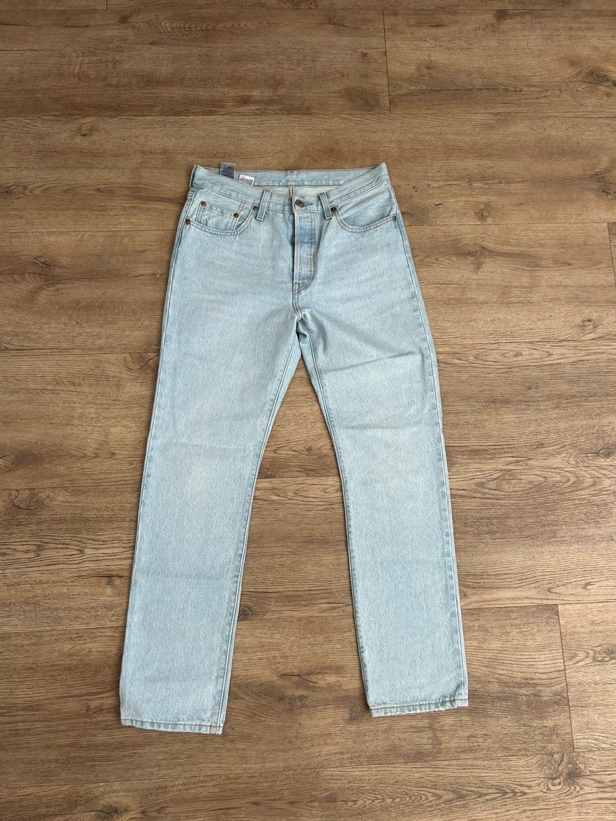 Levi’s 501 lichtblauwe high waist dames jeans maat 28/30, Ophalen of Verzenden, Zo goed als nieuw, Blauw, W28 - W29 (confectie 36)