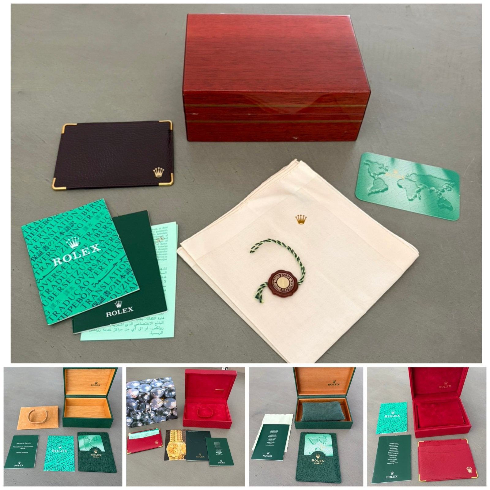 Meerdere Originele vintage Rolex boxen compleet, Ophalen of Verzenden, Overige materialen, Overige typen