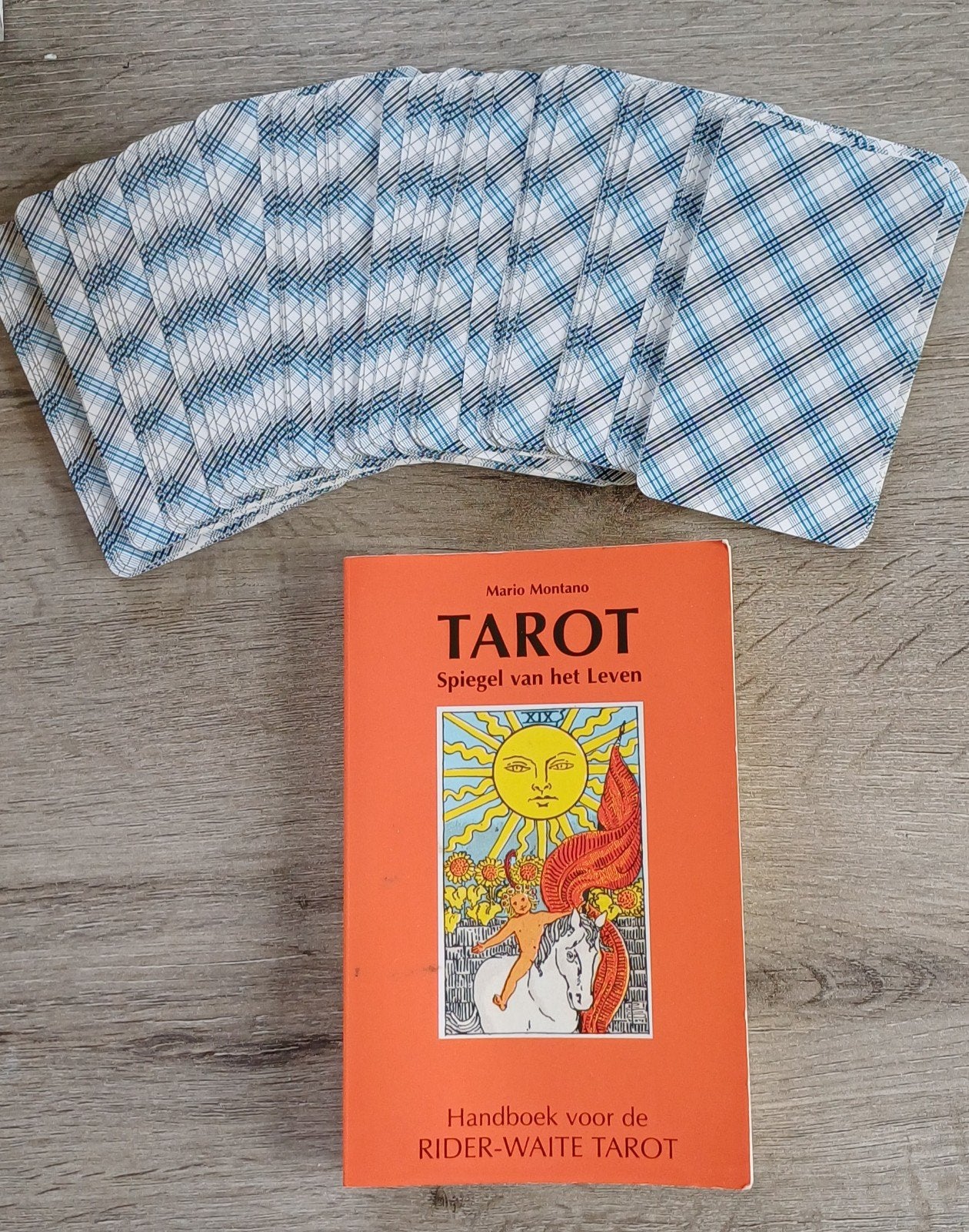 M. Montano - Tarot, spiegel van het leven, Overige typen, Ophalen of Verzenden, Zo goed als nieuw, Tarot of Kaarten leggen