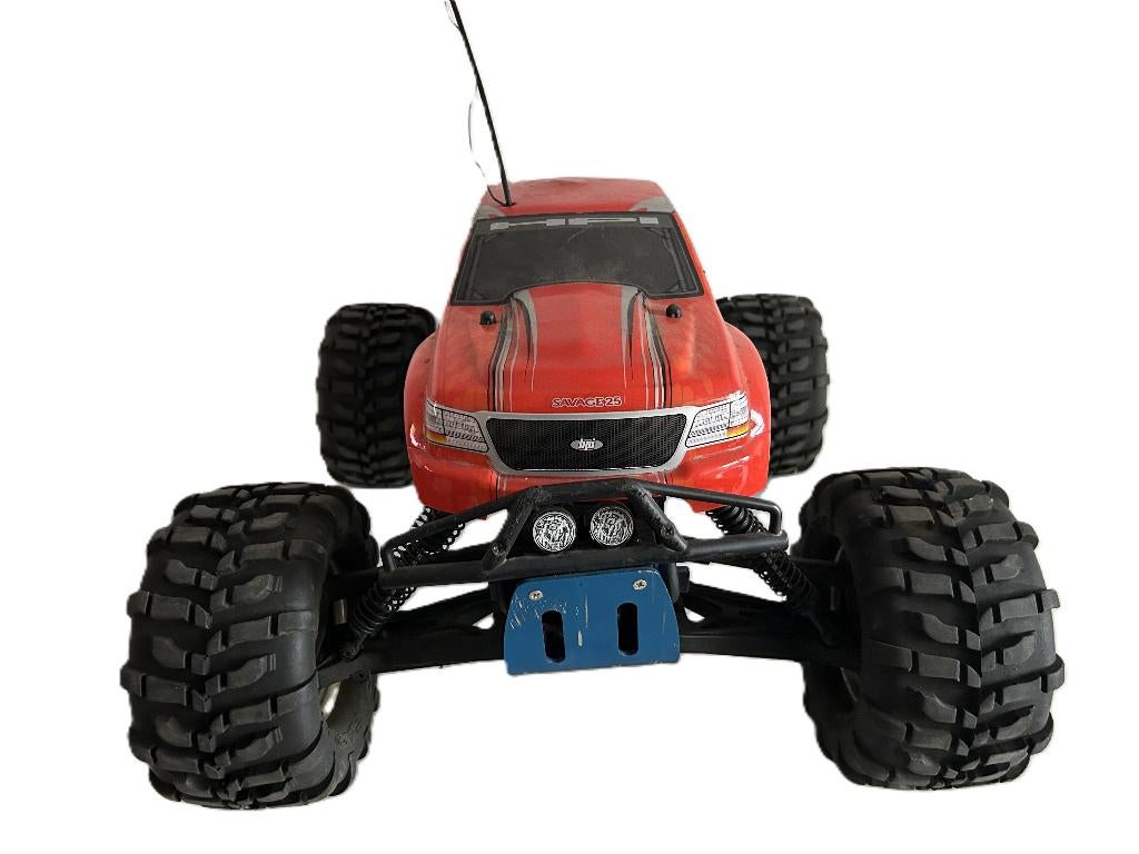 HPI Savage 25 1/8 nitro rc auto, Hobby en Vrije tijd, Gebruikt, Auto offroad, Ophalen of Verzenden, Nitro