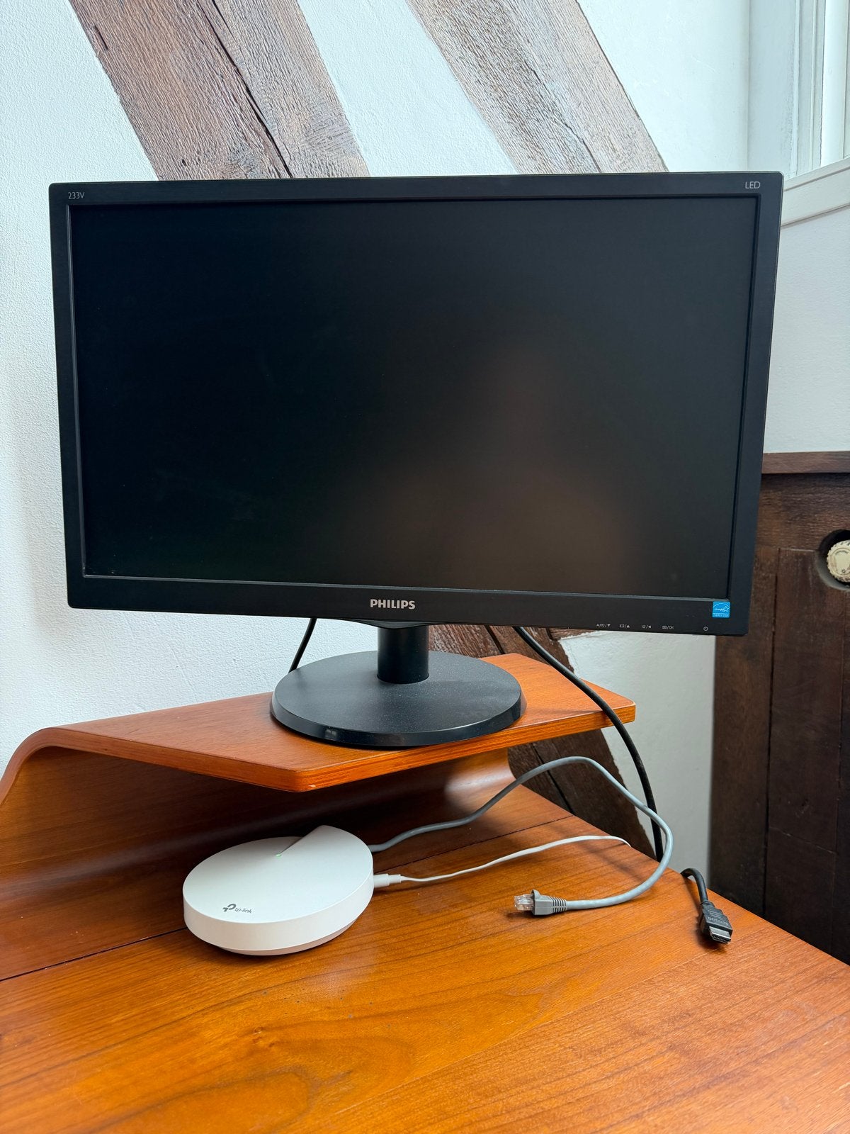 Philips LED monitor 233V5LSB/00 - DVI, D-SUB, Computers en Software, Monitoren, Ophalen of Verzenden, Gebruikt, DVI, LED