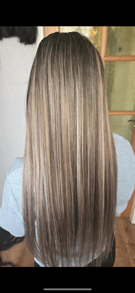 Hair extensions, Ophalen of Verzenden, Zo goed als nieuw, Pruik of Haarverlenging