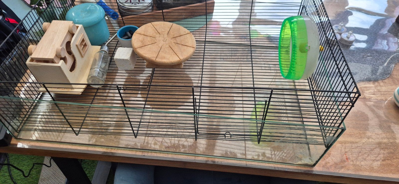 grote hamsterkooi, Dieren en Toebehoren, Kooi, Minder dan 75 cm, Zo goed als nieuw, Ophalen