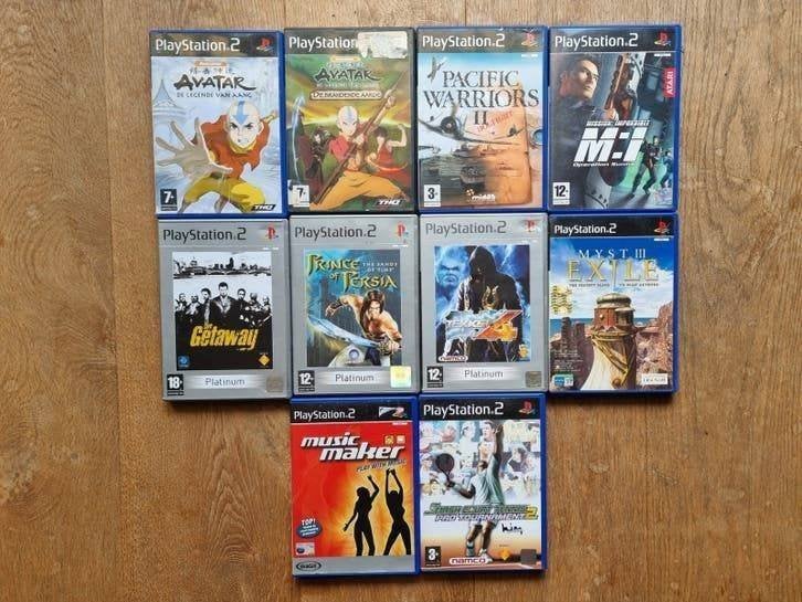 Setje met 10 PS2 Games - Avatar, Myst, Tekken, Persia, Spelcomputers en Games, Games | Sony PlayStation 2, Vechten, 2 spelers