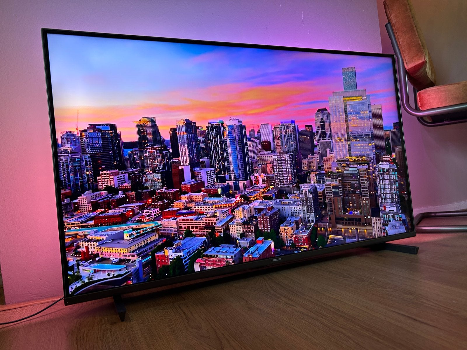 Philips Android Smart TV 43 inch Ambilight, Ophalen, Philips, 50 Hz, Zo goed als nieuw