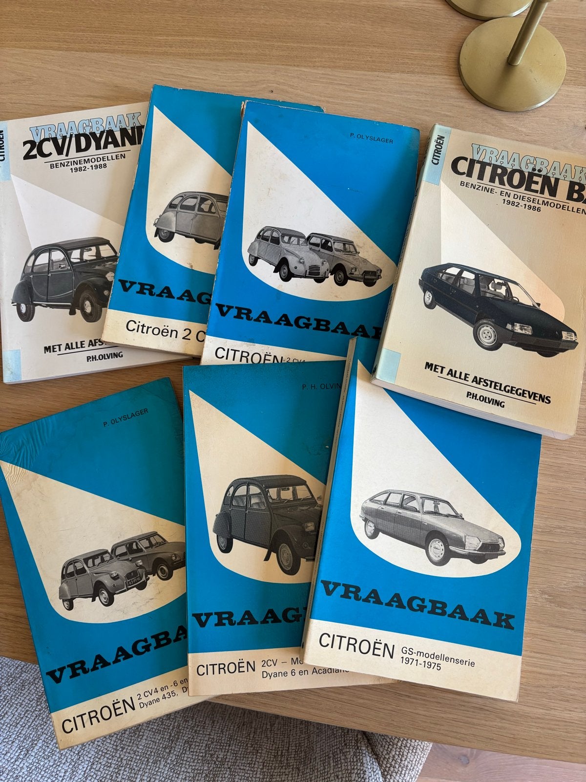 7x Vraagbaak Olyslager Citroën 2CV Eend GS BX, Verzenden, Gelezen, Citroën