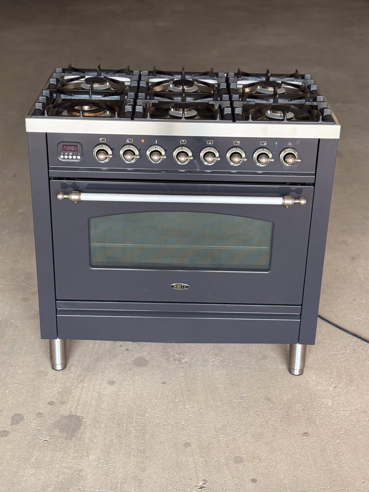 Z.g.a.n. Boretti Gasfornuis, Ophalen, Warmhoudplaat, 60 cm of meer, Zo goed als nieuw