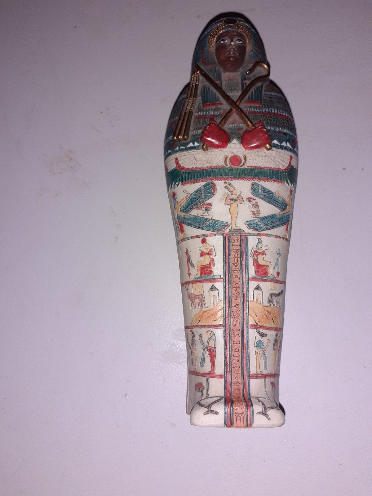 Veronese Egyptische Sarcofaag met Mummie (1999), Verzamelen, Beelden en Beeldjes, Ophalen of Verzenden, Zo goed als nieuw