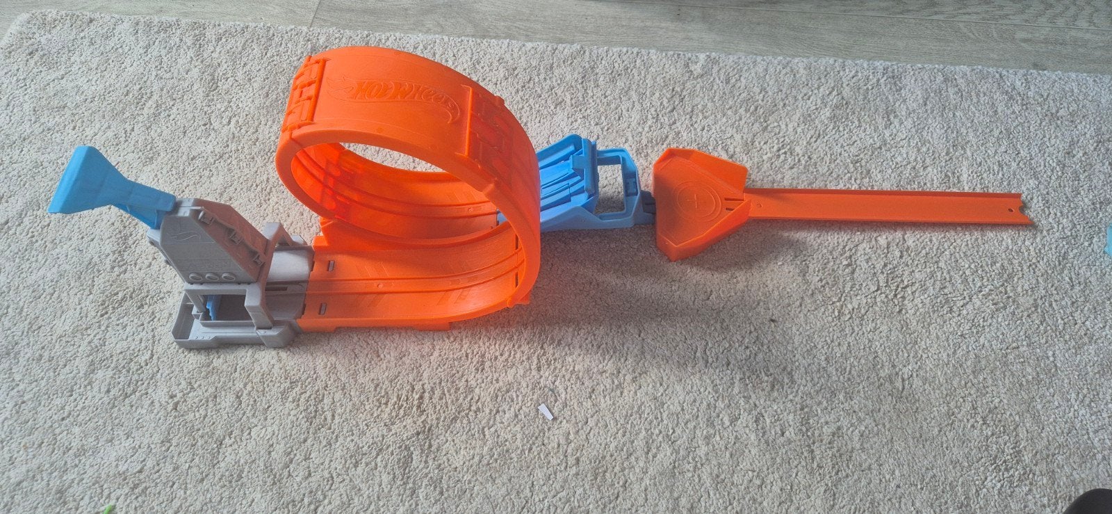 hot wheels baan met looping en lanceerder, Ophalen, Zo goed als nieuw, Hot Wheels, Met looping