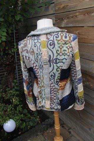 Vest oker/ beige/ blauw Lulu-H mt S Winter Vaste prijs AANBI, Blauw, Ophalen of Verzenden, Zo goed als nieuw, Maat 36 (S)