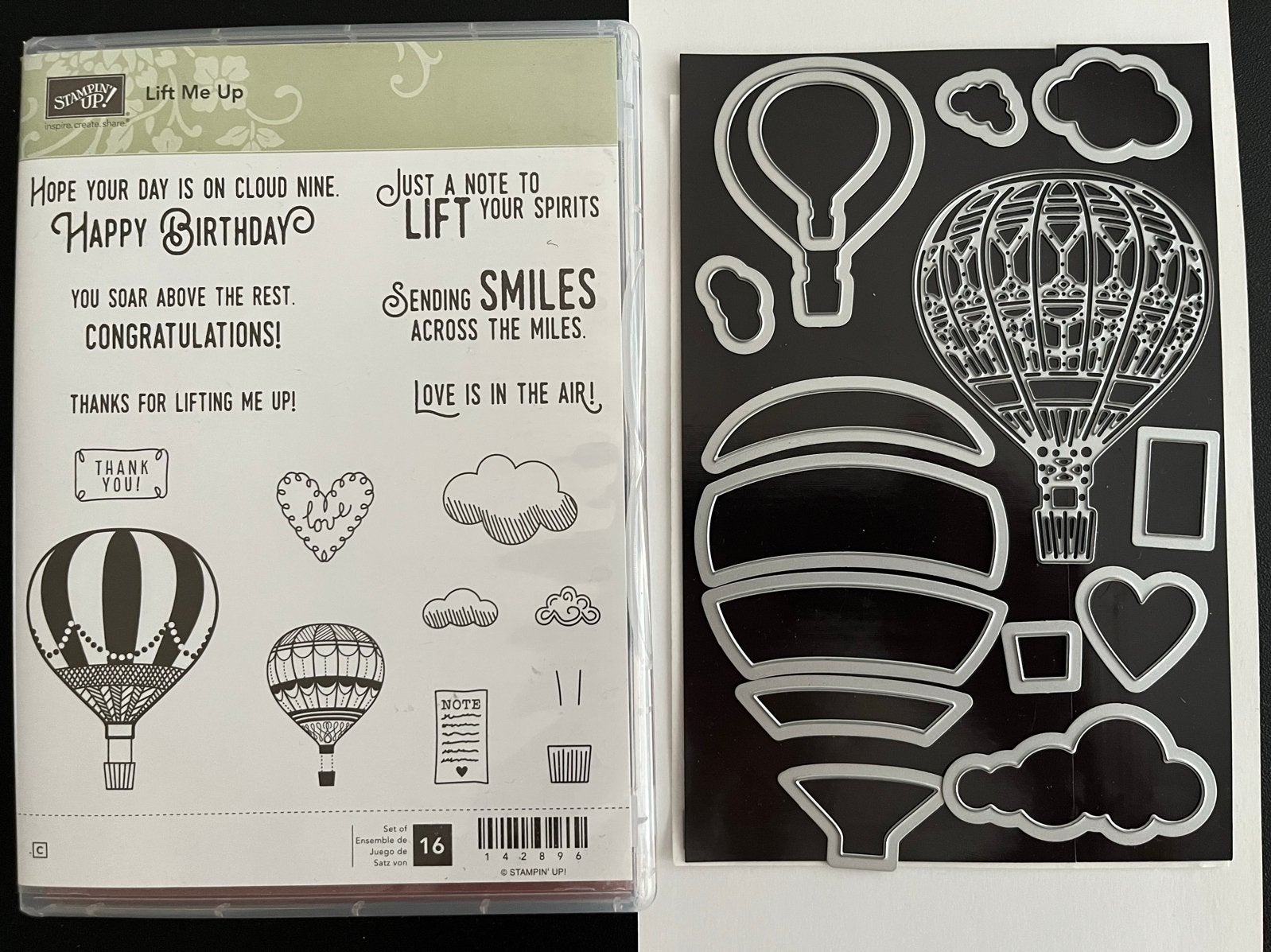 Stampin' Up! Diverse Stempelsets met bijbehorende snijmallen, Ophalen of Verzenden, Zo goed als nieuw, Clearstamp