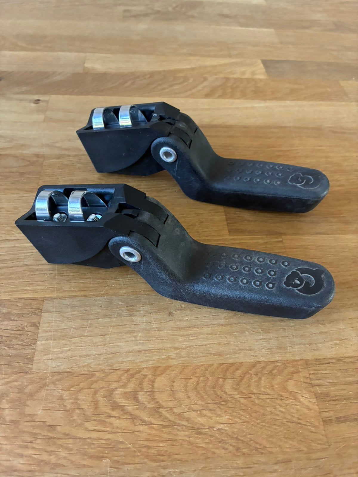 Qibbel voetsteuntjes voor op de fiets, Ophalen of Verzenden, Gebruikt, Achterzitje, Voetsteuntjes
