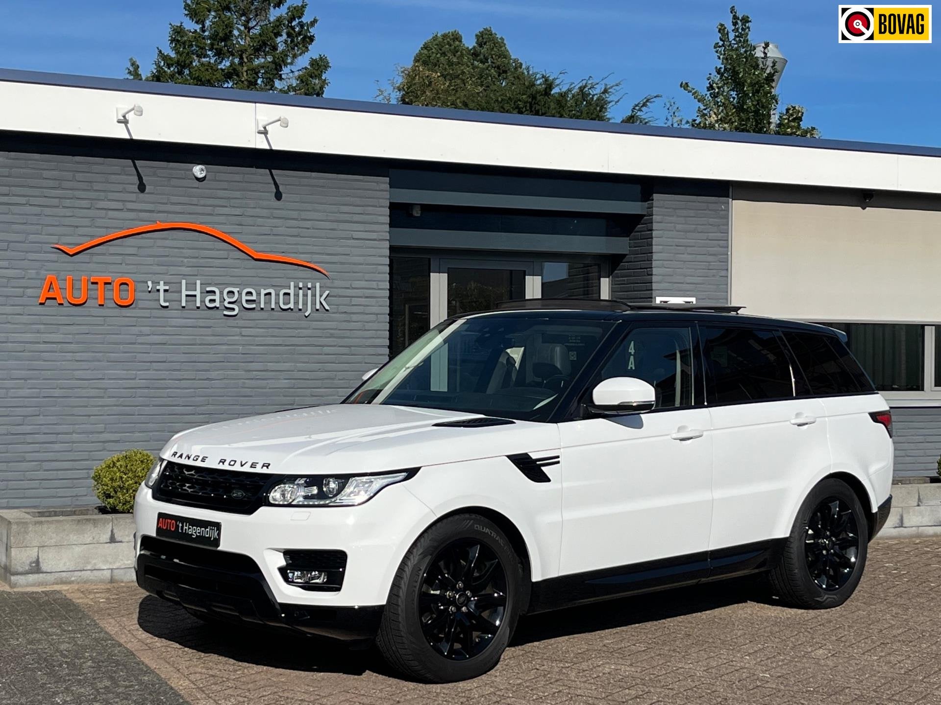 Land Rover Range Rover Sport 2.0 SD4 HSE pano leder 20” EX, Auto's, Automaat, Gebruikt, 4 cilinders, Wit