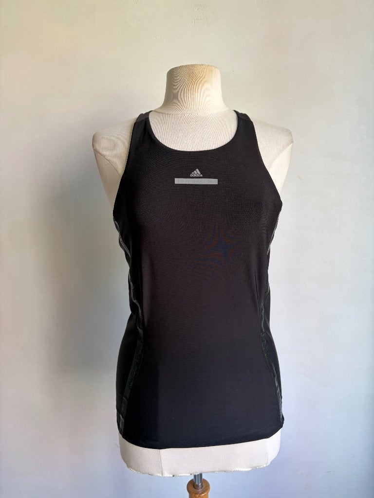 adidas stella mccartney sport top zwart zilver, Kleding | Dames, Maat 38/40 (M), Stella mccartney, Verzenden, Zwart