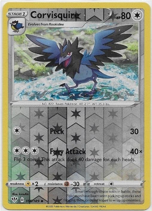 Darkness Ablaze,  Corvisquire [reverse] 155/189, Verzenden, Nieuw, Losse kaart