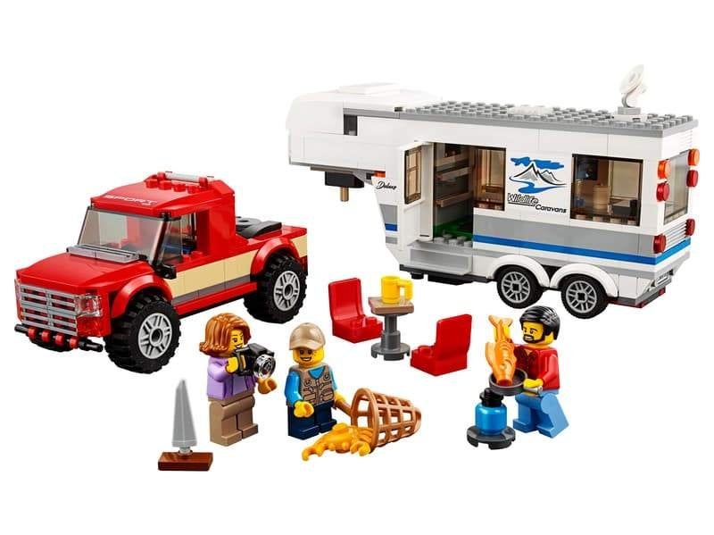 Lego City - Pick-uptruck en caravan - 60182, Compleet, City, Lego, Ophalen of Verzenden