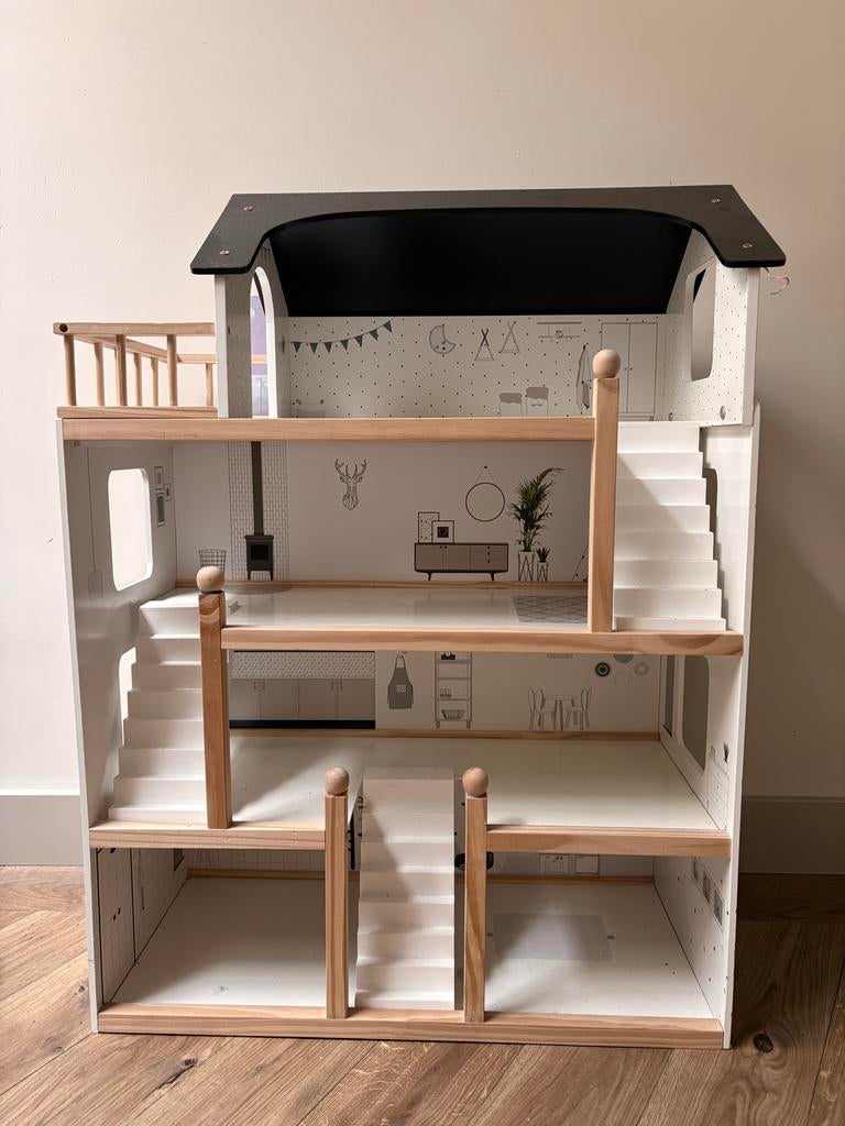 Petite Amélie Poppenhuis met extra spullen, Kinderen en Baby's, Speelgoed | Poppenhuizen, Gebruikt, Poppenhuis, Ophalen